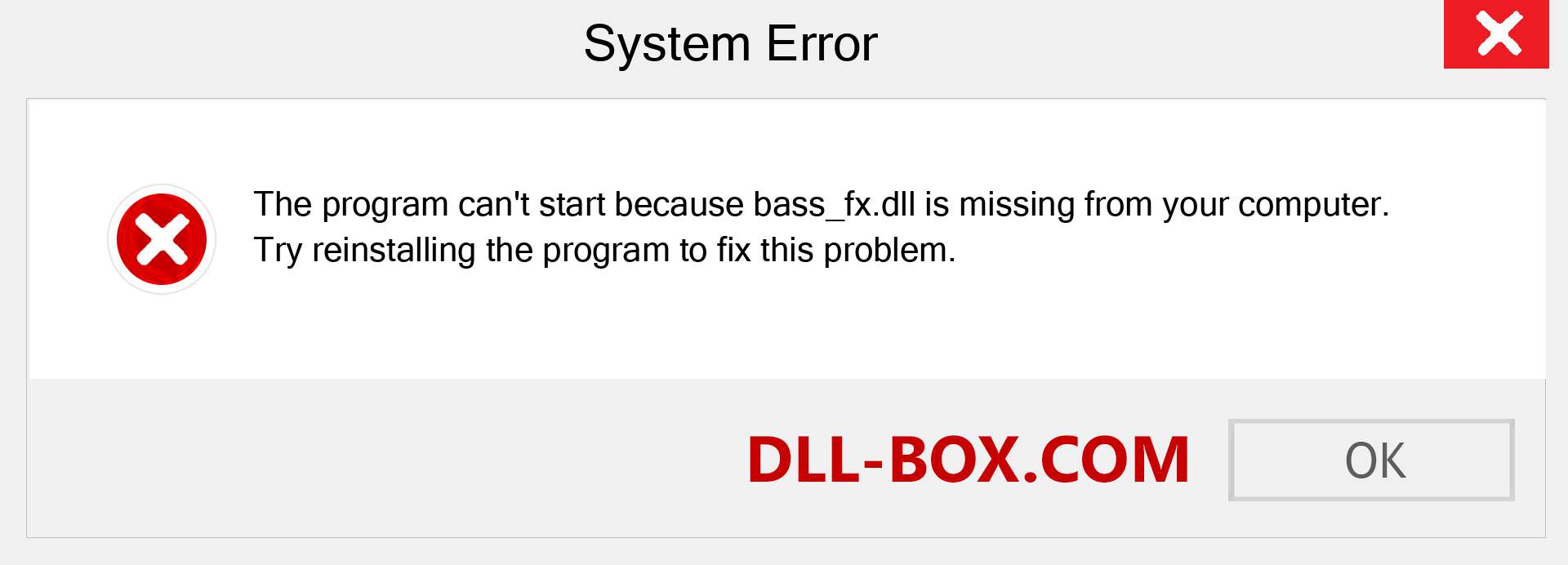  bass_fx.dll file is missing?. Download for Windows 7, 8, 10 - Fix  bass_fx dll Missing Error on Windows, photos, images